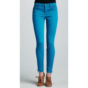 J Brand 622 Blackened Ankle Zip Skinny Slim Jeans Pants Azure 26 Nwt $209